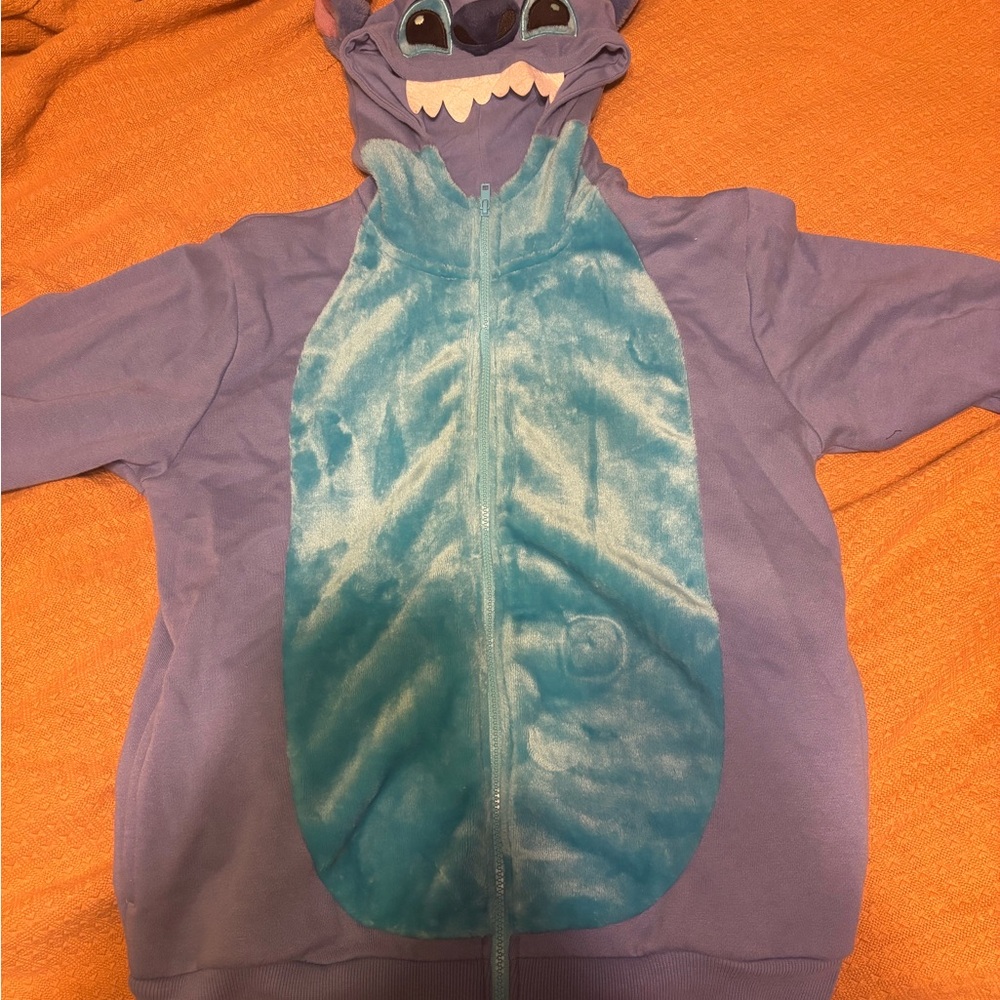 Purple and Blue Stitch hoodie